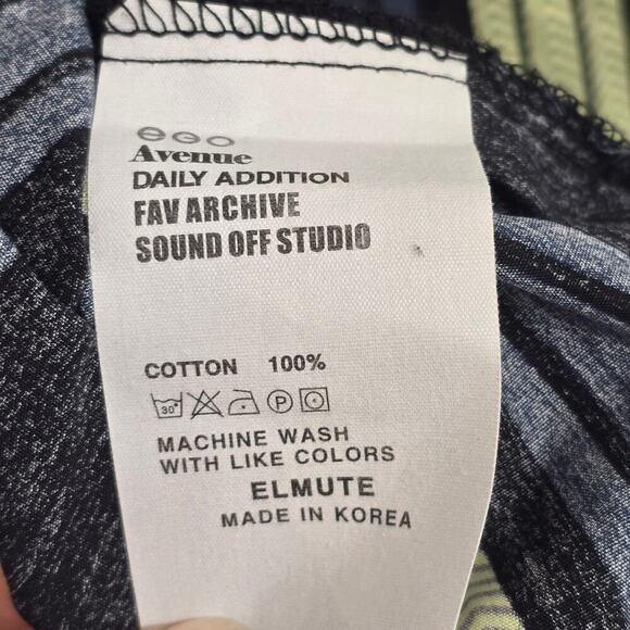 Sound Off Studio Sleeveless Striped Cotton Ruffle Hem Dress High Low Size M Boho - Picture 5 of 5